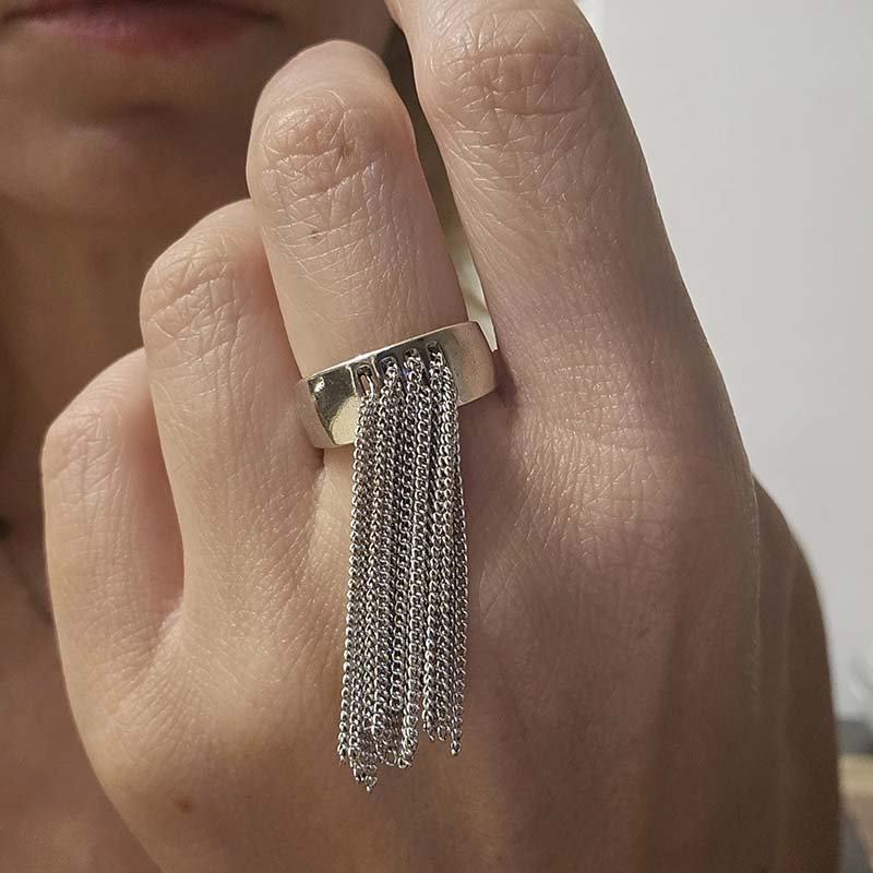 Punk Geométrica Anéis de Corre - Women'S Emo Accessories avaliação e preço
